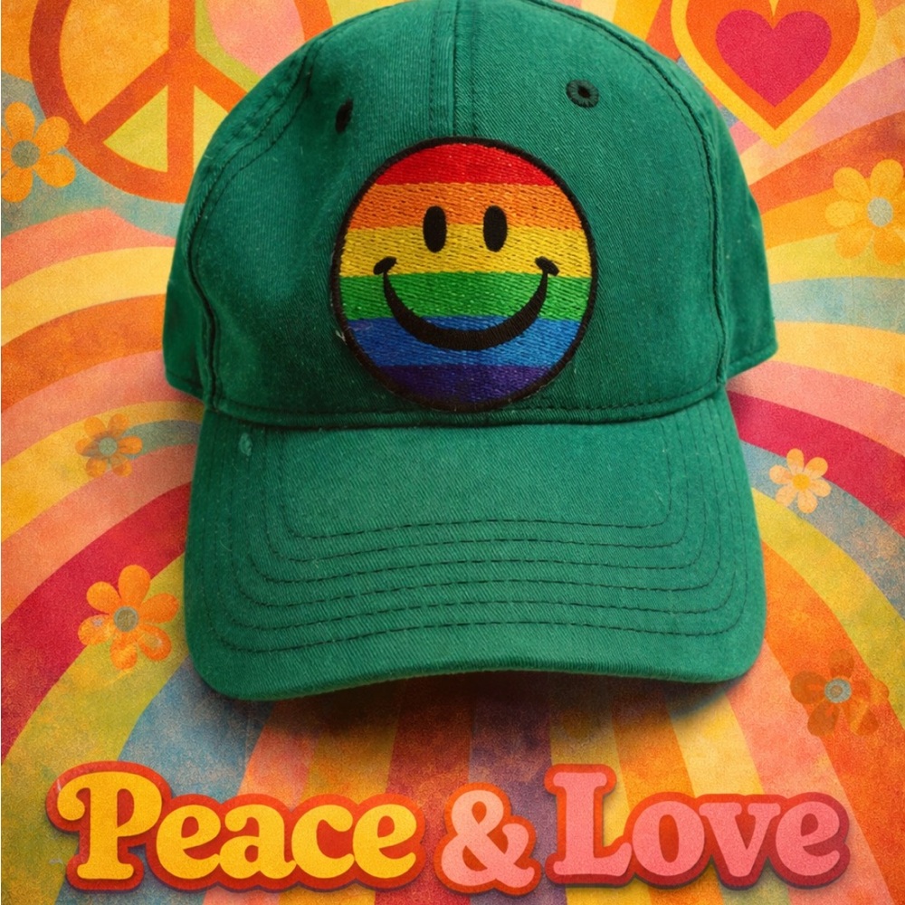 Retro moly rainbow baseball cap
